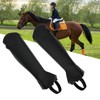 Super Fiber PU Leather Half Chap Horse Riding Body Protector