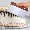 Bench Scraper for Baking, 2PCS Dough Scrapers Wooden Handle Dough