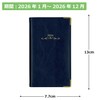 Hakubunkan Notebook 2026 Weekly Index S ID-6 Blue No.766 (2026