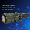 Industrial Aviation Connector Alloy Plating 17-Cores IP67 Waterproof Bent/Straight17-Core Straight