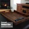 MAGIGO 22 x 14 Inches Large Rectangle Curved Black Walnut
