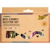 folia 5891 Organic Chunky Glitter Set Starlight, 10 Tins Including
