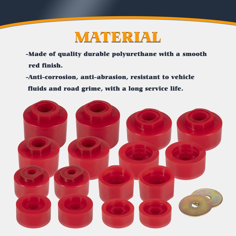 V-SEK 6-116 Body Mount Bushings Kit Compatible with Ford Explorer