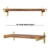 6 Pcs Heavy Duty Shelf Brackets 12 Inch Wall Mounted