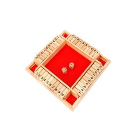 KICHOUSE 1 Set Red Wooden Digital Flop Game Board Party Game Drink Props for Ktv Bars with Non Slip Base Educational Math Ages