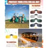5 Pairs Polarized Clip-On Sunglasses Rimless Flip Up Anti-Glare Driving