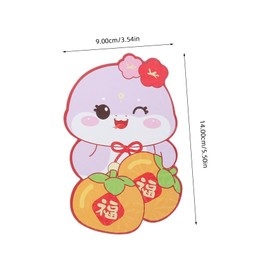 FUNOMOCYA 30pcs Year Snake Red Envelopes Capacity Cartoon Design Lunar Year Traditional Chinese Hong Bao Red Packets for Spring Festival Celebration