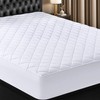 Utopia Bedding Quilted Fitted Mattress Pad, Queen Size, Elastic Fitted