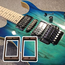 Yibuy 2pcs 3.62" Rosewood Pickup Mount Rings for Electric Guitar Humbucker Durable Lightweight