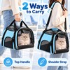 Blue Pet Carrier Bag for Cats and Small Dogs –