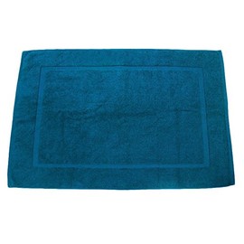 Lanudo® Pure Line Luxury Bath Mat 900 g/m² 60 x 90 cm with Border 100% Finest Terry Cotton in the Highest Quality Bath Rug Bath Mat Terry Towelling Turquoise