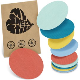 MySweetStitch - 10 x The Big Plasters Round Overpatch Waterproof Breathable Skin Friendly Pastel
