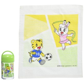 Skater OA5 Shimajiro Hot Towel Set, With Case, Sports, Made in Japan, 12.6 x 12.0 inches (32 x 30.5 cm)
