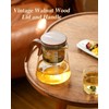ZENS Magnetic Tea Pot, Enchanted Glass Teapot with Infuser and