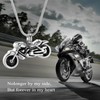 Motorcycle Cremation Jewelry Memorial Urn Necklace for Ashes Holder Funeral