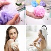 10 Pcs Bath Loofah Shower,Small Mesh Sponge Pouf Colorful Exfoliating