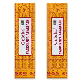 Nag Champa Incense Sticks - 2 Packs of 100g (140-180 Sticks) - Aromatherapy - Meditation - Yoga - Packaging Eco-Friendly