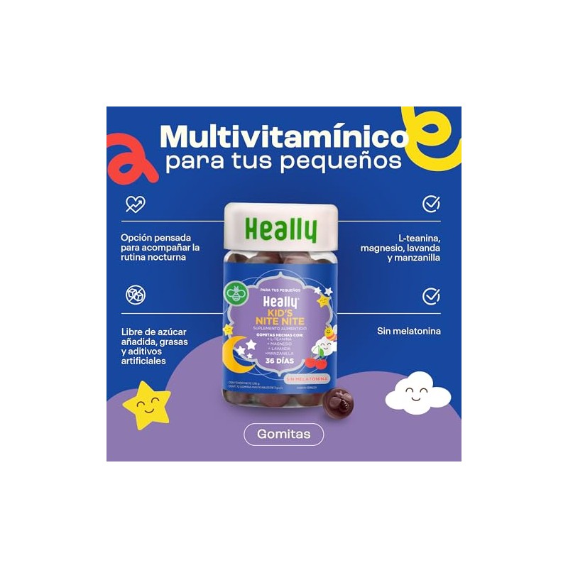 Pack Niños: Multivitamínico y Suplemento Para El Sueño HEALLY