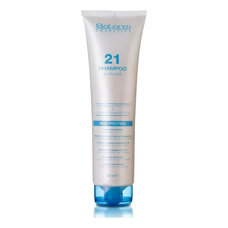Shampoo Para Reparar El Cabello Seco Y Dañado Salerm 300