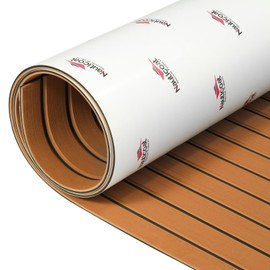 Nauticoat EVA Foam Boat Flooring 92.5''x43.3/35.4/23.6" Marine Decking Faux Teak/Camo, Marine Flooring, Non Skid Boat Foam Decking for Boat Carpet, RVs and Swim spas,Outdoor Stair treads,Cooler Pads.
