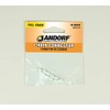 Jandorf Lamp Chain Connector, White Coated Brass, #6, 5-Pk.