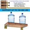 Neevolve Floating Shelf Bracket, 10 Inch 6PACK Gold Heavy Duty