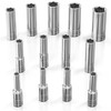 Olsa Tools SAE Deep Socket Set - 1/4-Inch Drive, 13pc