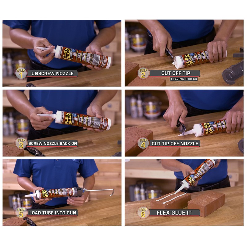 Flex Glue, Super Strong, Rubberized Waterproof Adhesive, Works Underwater, Use