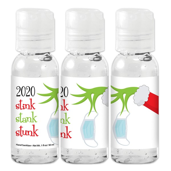 Best Day Ever Spot 2020 Stink Stank Stunk Christmas Holiday Hand Sanitizer, Christmas Party Favor Hand Sanitizers, Custom Hand Sanitizers, Stocking Stuffer Hand Sanitizer (Set of 12)