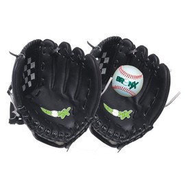 Bronx Senior Catch Set/Glove Set with Ball - Black/White, 12 Inch