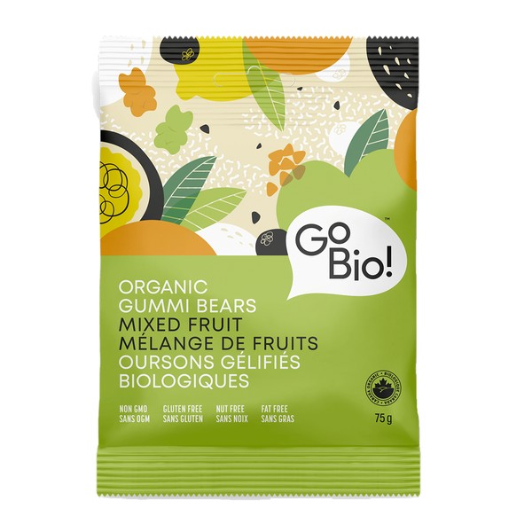 Go Bio Gummi Bears Fruit Juice 75g