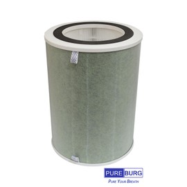 PUREBURG Replacement Filter Compatible with Grovpure Aspen Air Purifier,H13 HEPA 3-Stage Filtration Activated Carbon Air Clean
