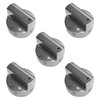 Upgraded W11101439 5 Pack Oven Range Burner Knobs, Surface Burner