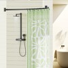 Abiglifty Curved Shower Curtain Rod, 43-66 Inches Adjustable Shower Curtain