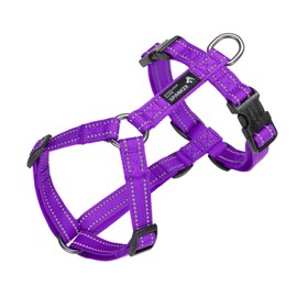 EXCELLENT ELITE SPANKER No Pull Dog Harness Reflective Nylon Vest L-Shaped Adjustable Easy Pet Harness for Small Medium Large Breeds Dogs Walking Training(M,PUL)