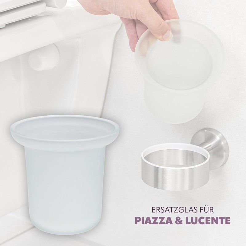 bremermann® Replacement Glass for PIAZZA & LUCENTE Toilet Brushes