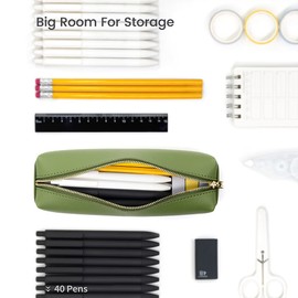 eusbon PU pencil case, Green, Professionally functional