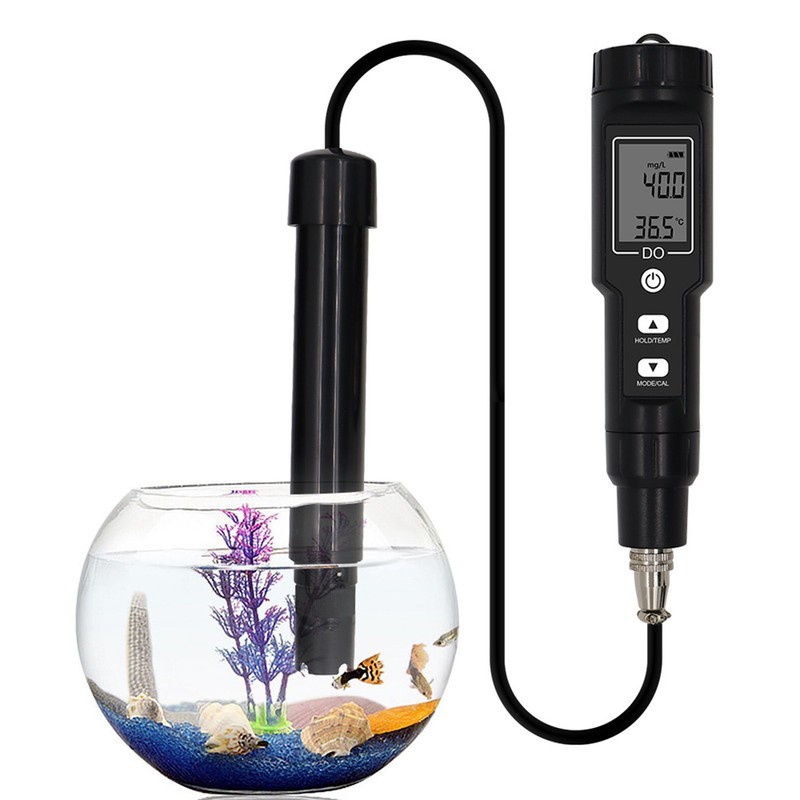 Dissolved Oxygen Meter Detachable Probe Digital Screen Display Dissolved Oxygen