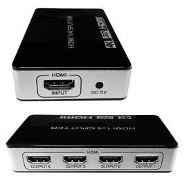 1st Pick Video Latest Generation High Speed 4 Ports HDMI V1.4 1x4 Port Splitter Full HD 3D 4K2K 1080P