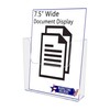 Marketing Holders 7 1/2"W Brochure Holder Cup Pamphlet Display Catalog