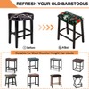 Bifaunvogel Bar Stool Cover Rectangle Set of 4 Printed Stretch