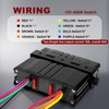 Agrieyes 6 Gang Rocker Switch Box SPST, 12V 40Amp Toggle