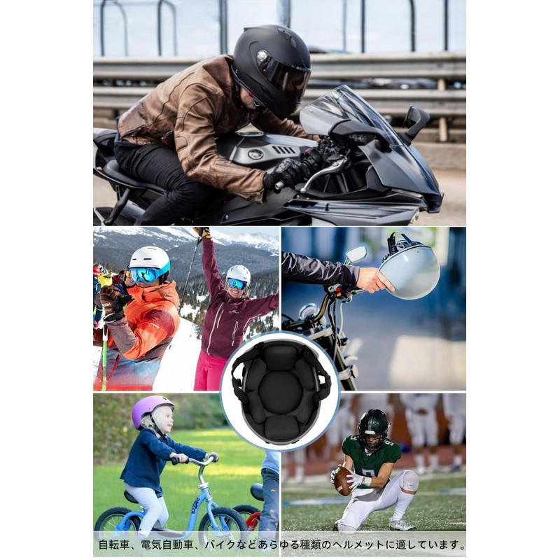 YFFSFDC Helmet Inner Pad, EVA Foam, 19 Pieces, Helmet Sponge,