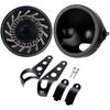 PKEDUO Demon Eye Motorcycle Headlight with Housing Bucket White/Amber DRL