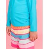 RUGGEDBUTTS Boys UPF50+ Sun Protection Striped Color Block Swim Trunks