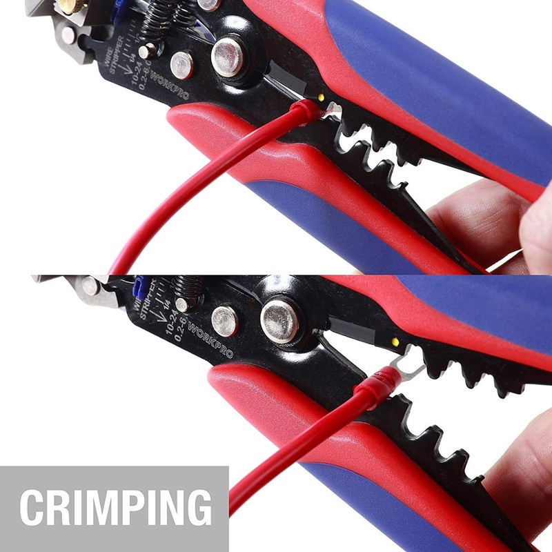 WORKPRO Stripper Automatic Stripping Pliers, Stripping Wire Cutter Pliers AWG