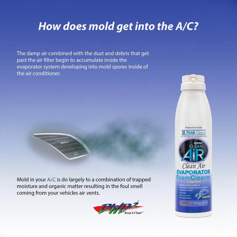 DWD2 Clean Air 2 Pack Bundle Automotive AC Coil Cleaner