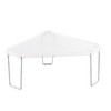 mDesign Plastic/Steel Corner Stackable Rack, Storage Organizer Shelf for Bathroom,