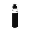 SOMA Glass Water Bottle with Silicone Sleeve, Sport Cap, 17-ounce,