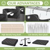 WONICY Extra Long No Hook Shower Curtain with Snap in